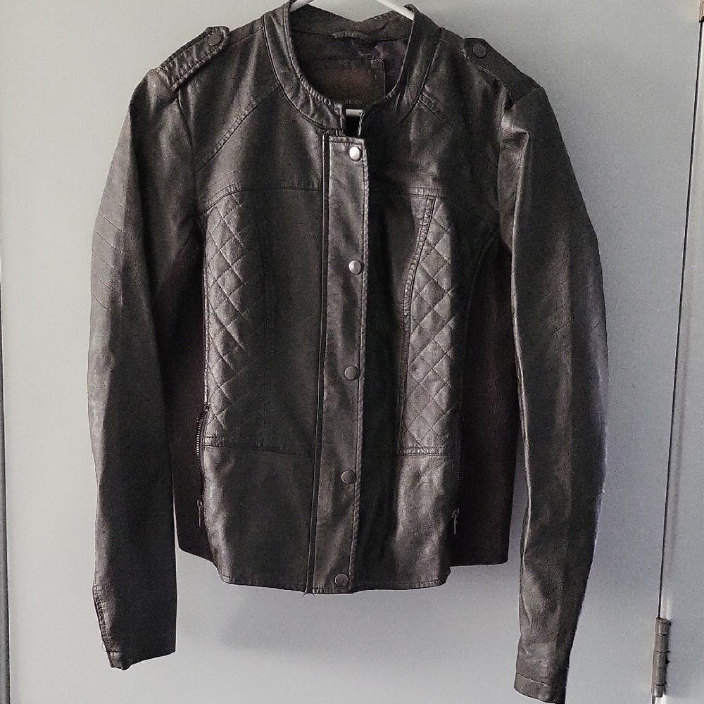 Maurices Faux Leather Quilted Jacket